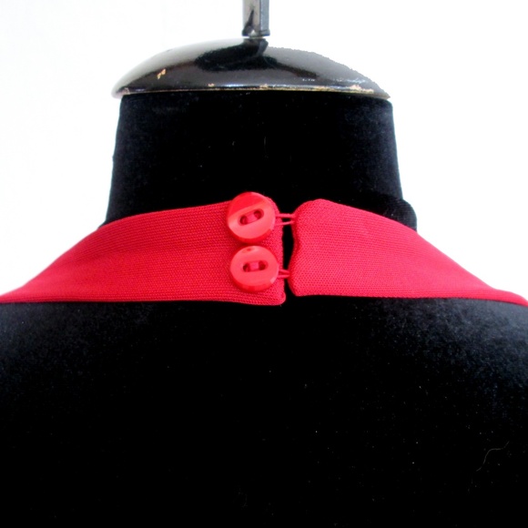 Jones NY Dk Red Halter Neck Long Dress Size L NWT - Picture 4 of 5